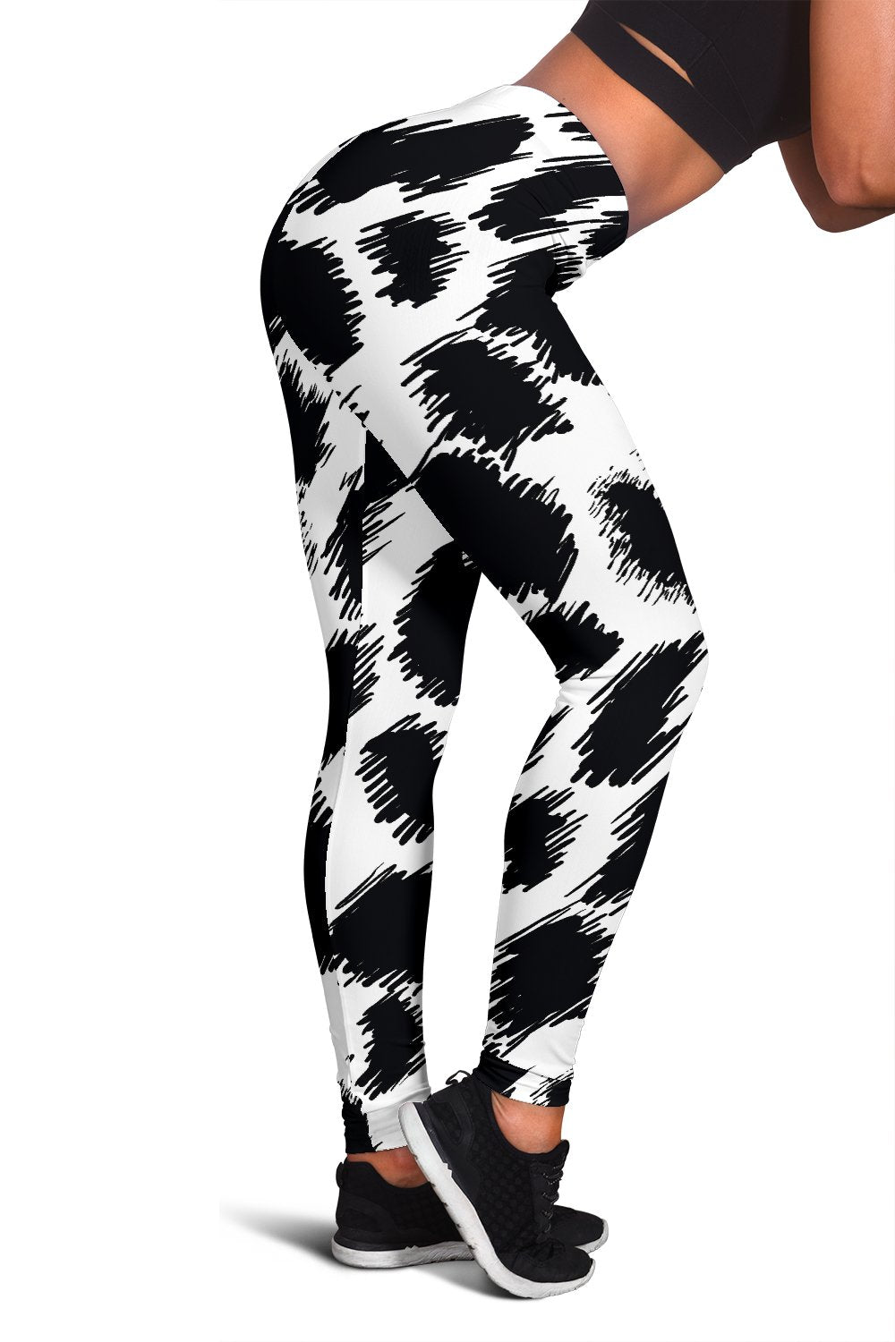 Cheetah Black Print Pattern Women Leggings