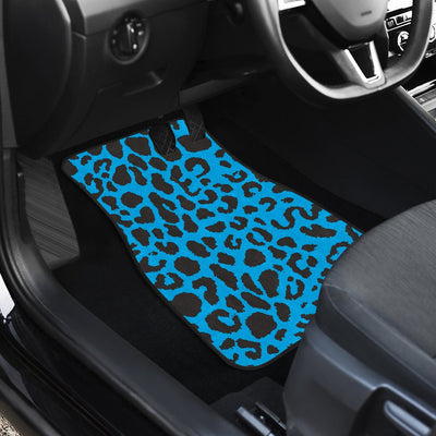 Cheetah Blue Print Pattern Car Floor Mats