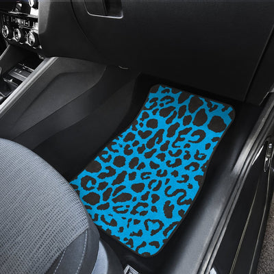 Cheetah Blue Print Pattern Car Floor Mats