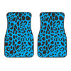 Cheetah Blue Print Pattern Car Floor Mats