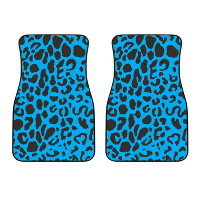 Cheetah Blue Print Pattern Car Floor Mats