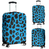 Cheetah Blue Print Pattern Luggage Cover Protector