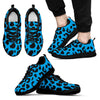 Cheetah Blue Print Pattern Men Sneakers Shoes