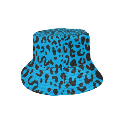 Cheetah Blue Print Pattern Unisex Bucket Hat