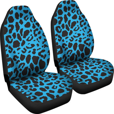 Cheetah Blue Print Pattern Universal Fit Car Seat Covers