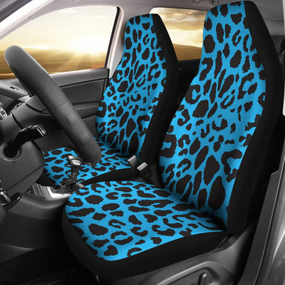 Cheetah Blue Print Pattern Universal Fit Car Seat Covers