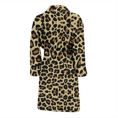 Cheetah Pattern Print Design 02 Men Bathrobe-JORJUNE.COM