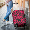 Cheetah Pink Print Pattern Luggage Cover Protector