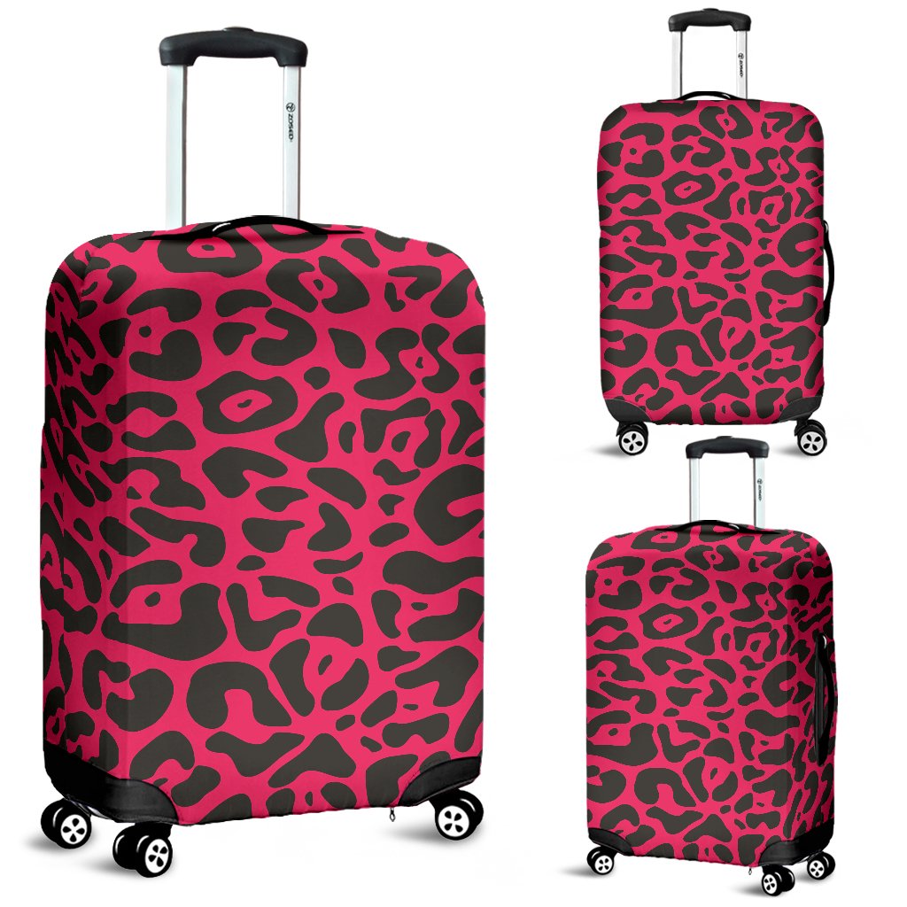 Cheetah Pink Print Pattern Luggage Cover Protector