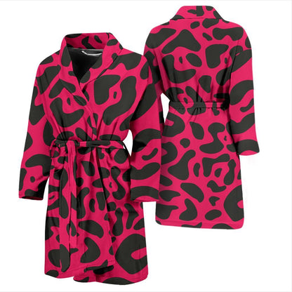 Cheetah Pink Print Pattern Men Bath Robe-JTAMIGO.COM