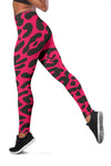 Cheetah Pink Print Pattern Women Leggings