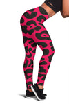 Cheetah Pink Print Pattern Women Leggings