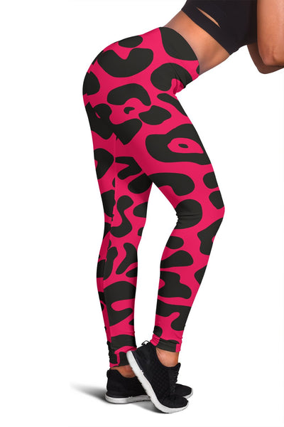 Cheetah Pink Print Pattern Women Leggings