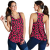 Cheetah Pink Print Pattern Women Racerback Tank Top