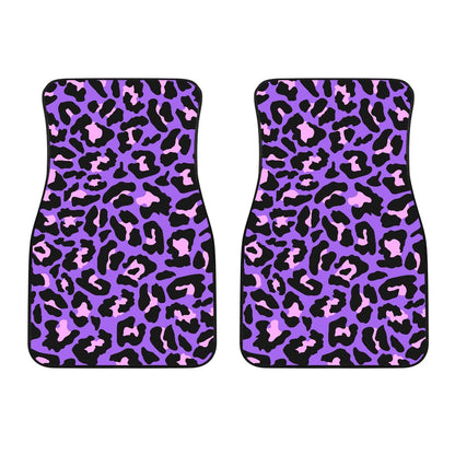 Cheetah Purple Neon Print Pattern Car Floor Mats
