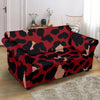 Cheetah Red Print Pattern Loveseat Slipcover-JTAMIGO.COM