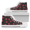 Cherry Black Background Women High Top Shoes