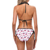 Cherry Cupcake Pink Pattern Custom Bikini Swimsuit (Model S01)-JTAMIGO.COM