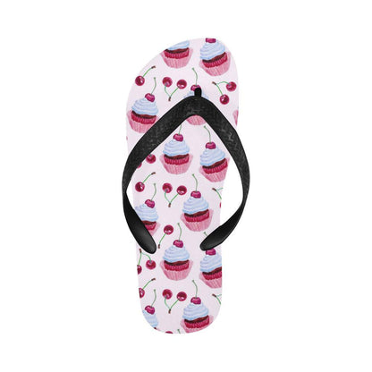 Cherry Cupcake Pink Pattern Flip Flops-JTAMIGO.COM
