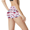 Cherry Cupcake Pink Pattern High Waisted Spandex Shorts-JTAMIGO.COM