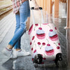 Cherry Cupcake Pink Pattern Luggage Cover Protector