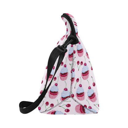 Cherry Cupcake Pink Pattern Neoprene Lunch Bag (Model 1669)(Large)-JTAMIGO.COM