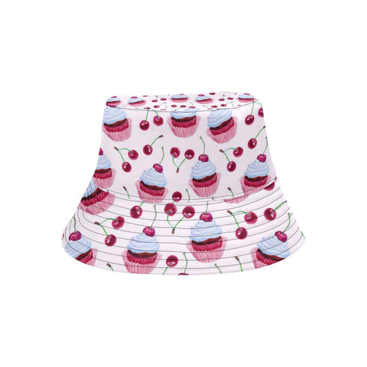 Cherry Cupcake Pink Pattern Unisex Bucket Hat
