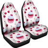 Cherry Cupcake Pink Pattern Universal Fit Car Seat Covers