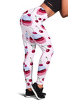 Cherry Cupcake Pink Pattern Women Leggings