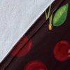 Cherry Fresh Pattern Fleece Blanket