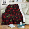 Cherry Fresh Pattern Fleece Blanket