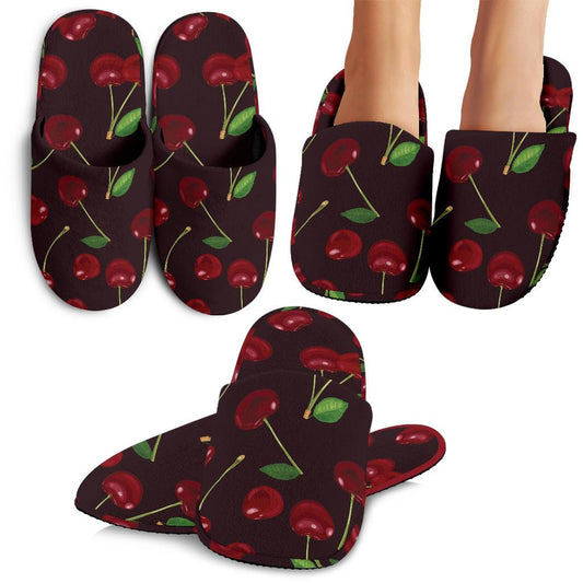 Cherry Fresh Pattern House Slippers