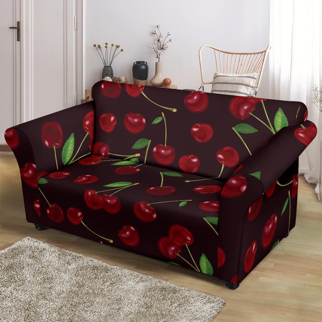 Cherry Fresh Pattern Loveseat Slipcover-JTAMIGO.COM