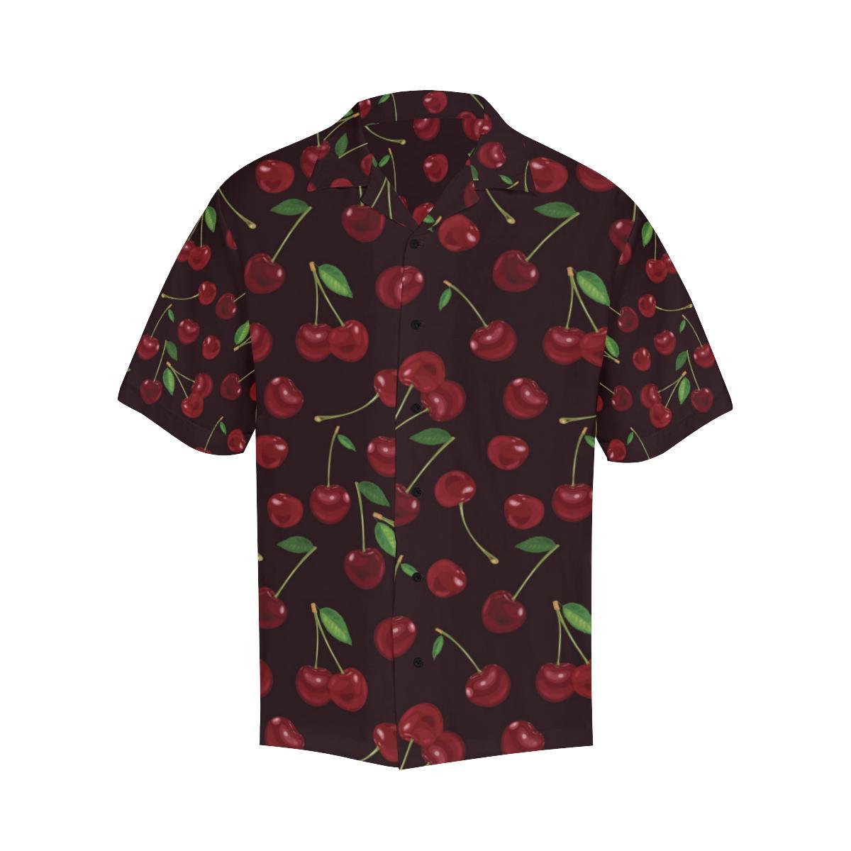 Cherry Fresh Pattern Men Aloha Hawaiian Shirt