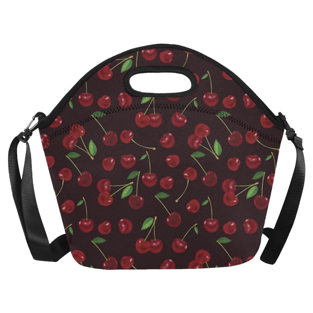 Cherry Fresh Pattern Neoprene Lunch Bag (Model 1669)(Large)-JTAMIGO.COM