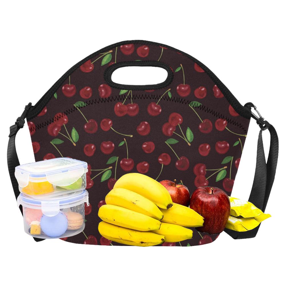 Cherry Fresh Pattern Neoprene Lunch Bag (Model 1669)(Large)-JTAMIGO.COM