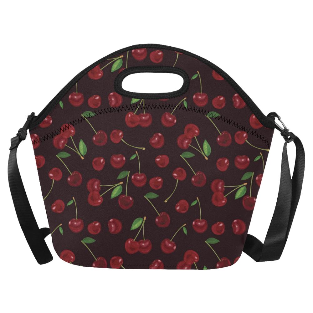 Cherry Fresh Pattern Neoprene Lunch Bag (Model 1669)(Large)-JTAMIGO.COM