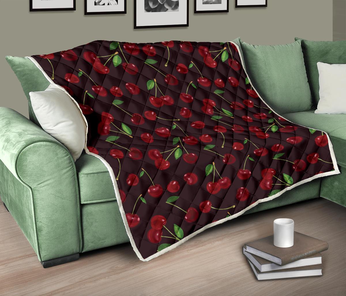 Cherry Fresh Pattern Premium Quilt-JTAMIGO.COM