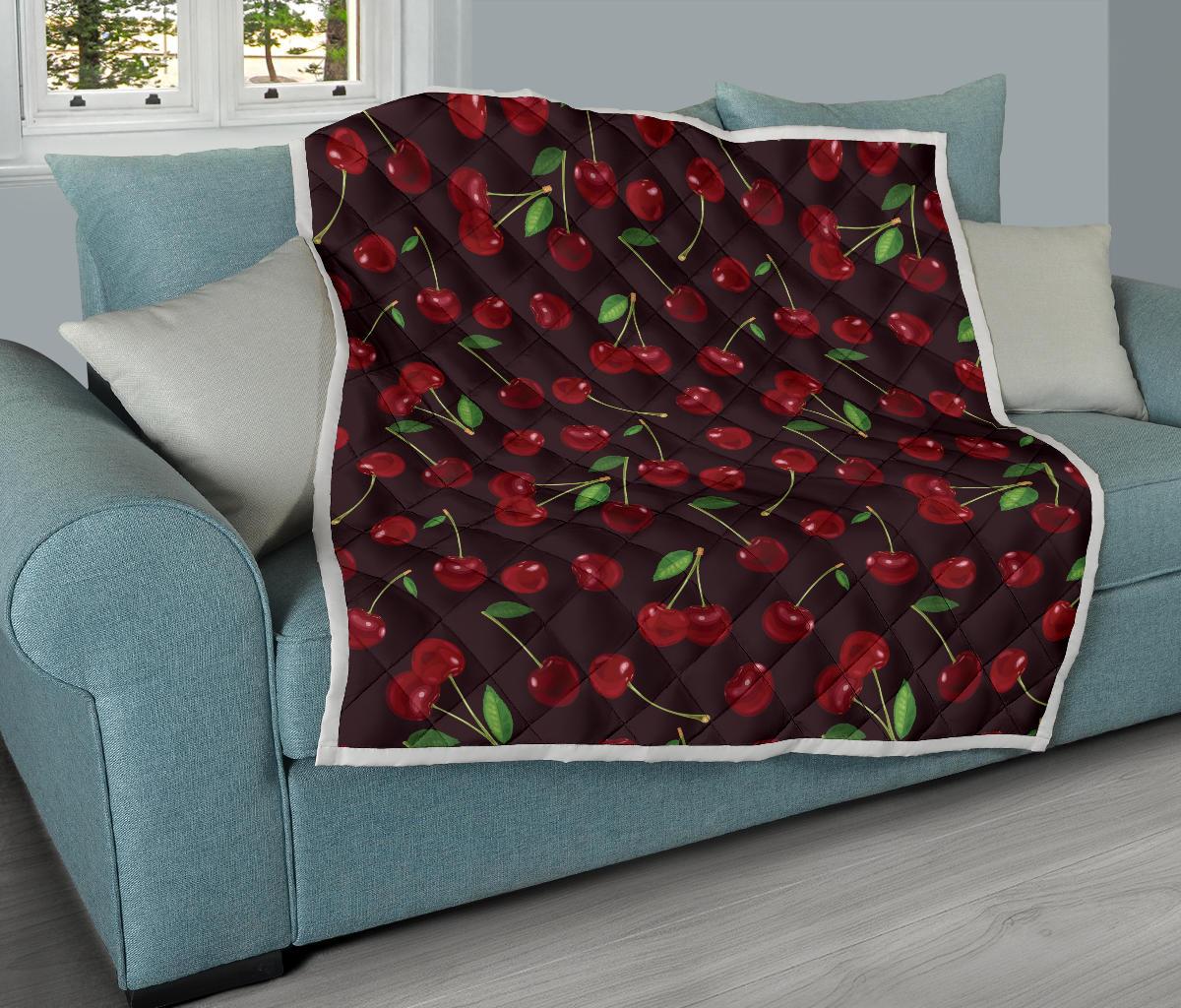 Cherry Fresh Pattern Premium Quilt-JTAMIGO.COM