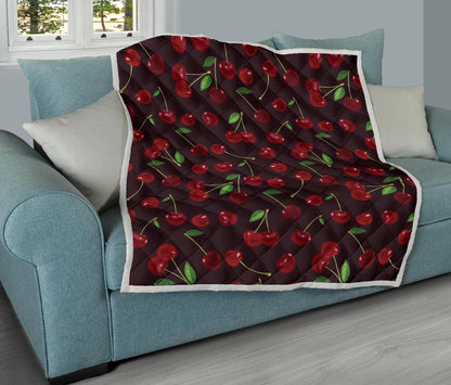 Cherry Fresh Pattern Premium Quilt-JTAMIGO.COM