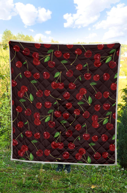 Cherry Fresh Pattern Premium Quilt-JTAMIGO.COM
