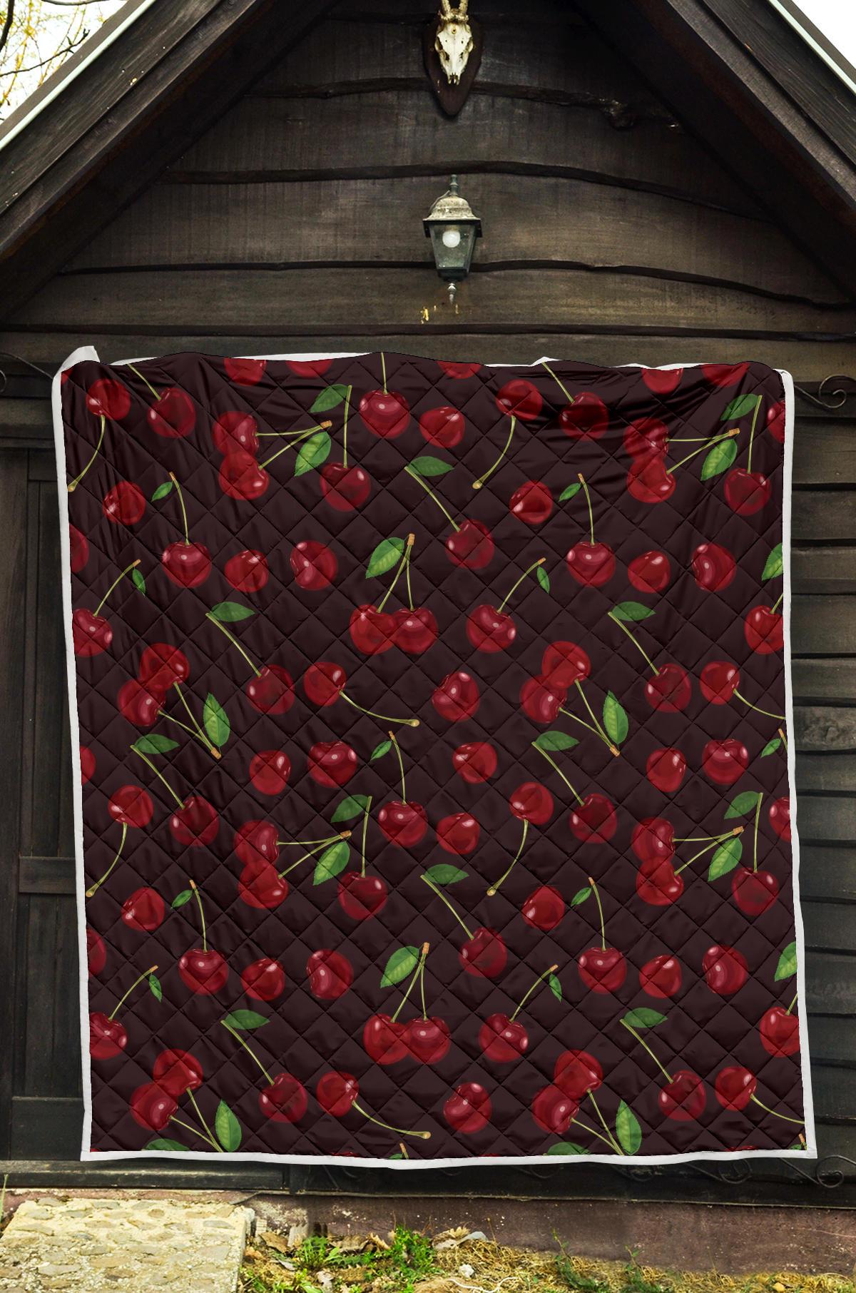 Cherry Fresh Pattern Premium Quilt-JTAMIGO.COM