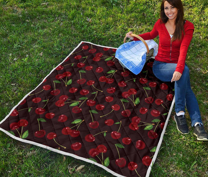 Cherry Fresh Pattern Premium Quilt-JTAMIGO.COM