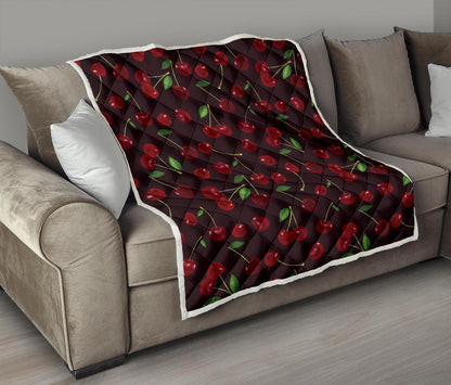 Cherry Fresh Pattern Premium Quilt-JTAMIGO.COM