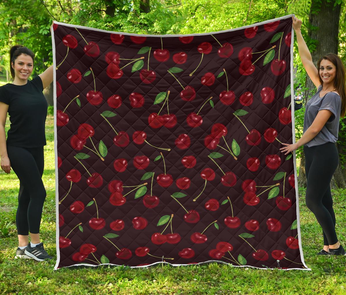 Cherry Fresh Pattern Premium Quilt-JTAMIGO.COM