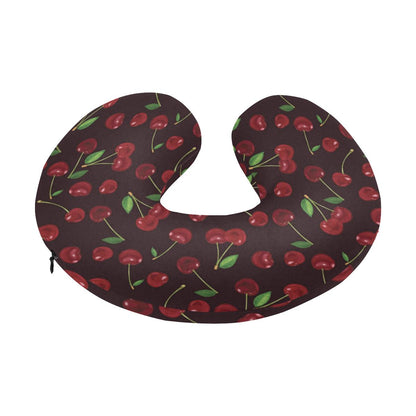 Cherry Fresh Pattern U-Shaped Travel Neck Pillow-JTAMIGO.COM