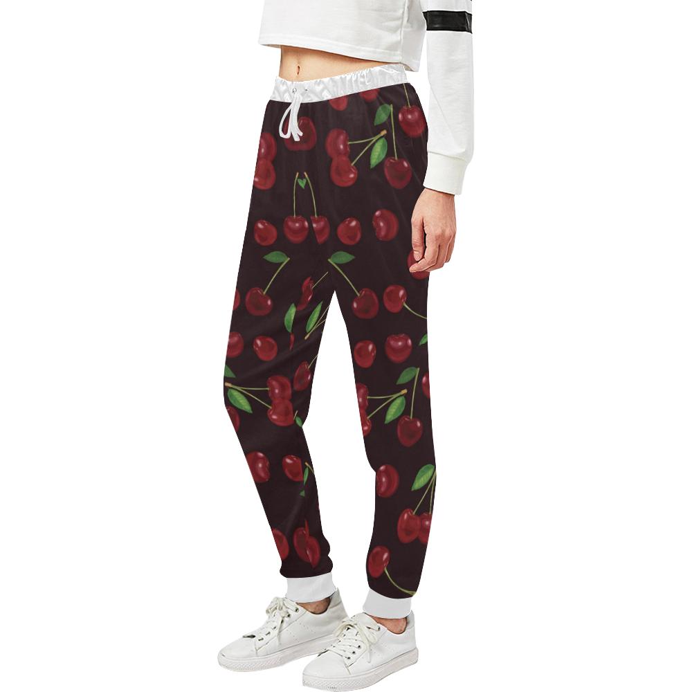 Cherry Fresh Pattern Unisex Casual Sweatpants (Model L11)-JTAMIGO.COM