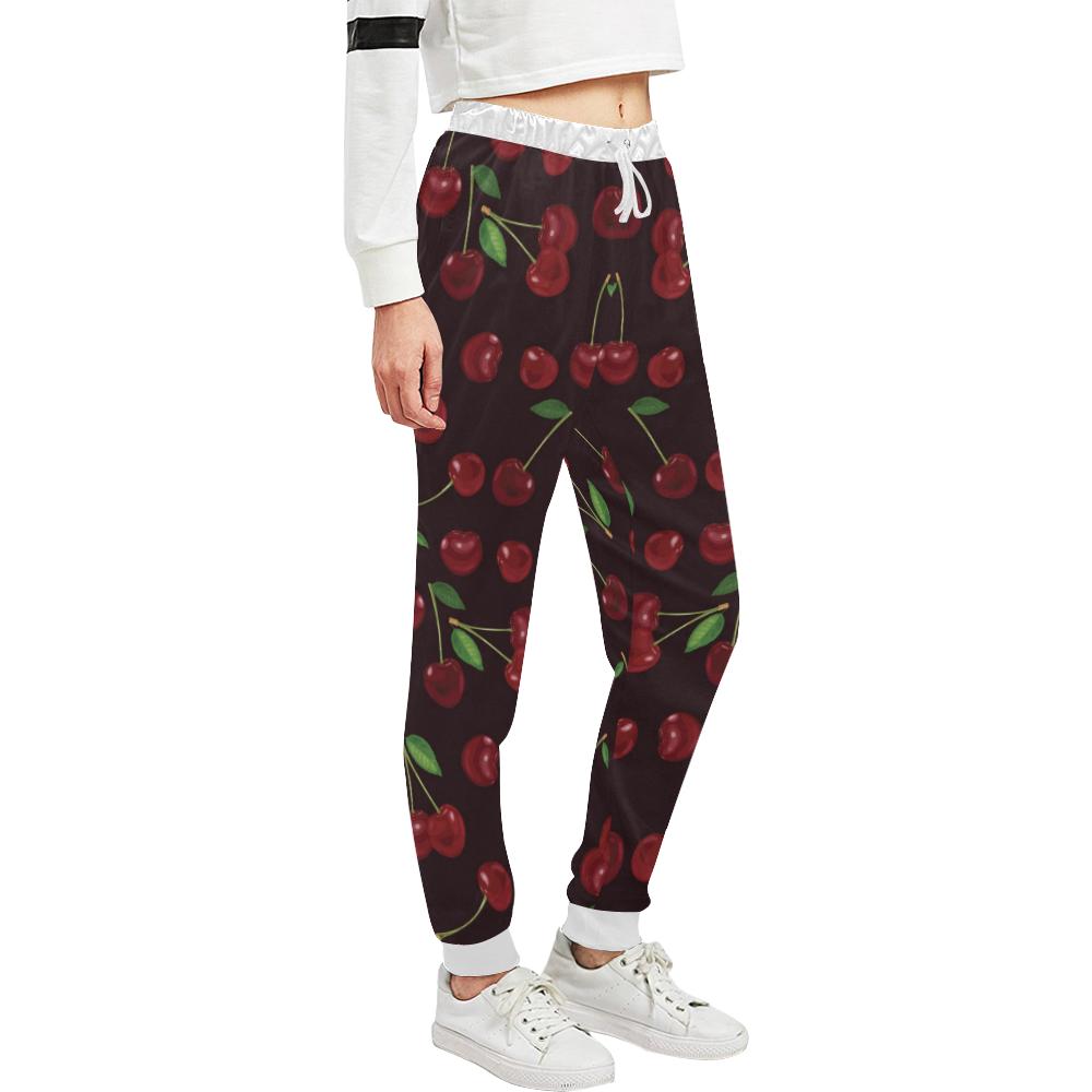 Cherry Fresh Pattern Unisex Casual Sweatpants (Model L11)-JTAMIGO.COM