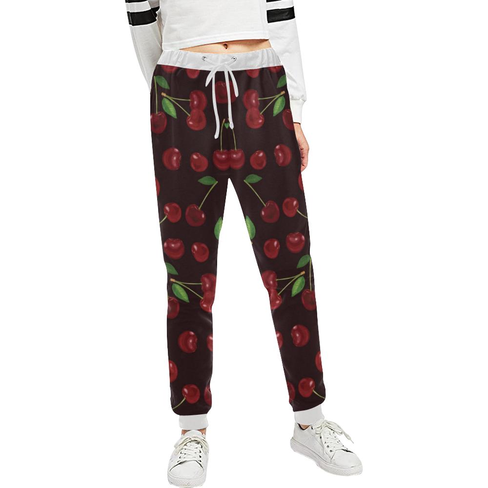 Cherry Fresh Pattern Unisex Casual Sweatpants (Model L11)-JTAMIGO.COM