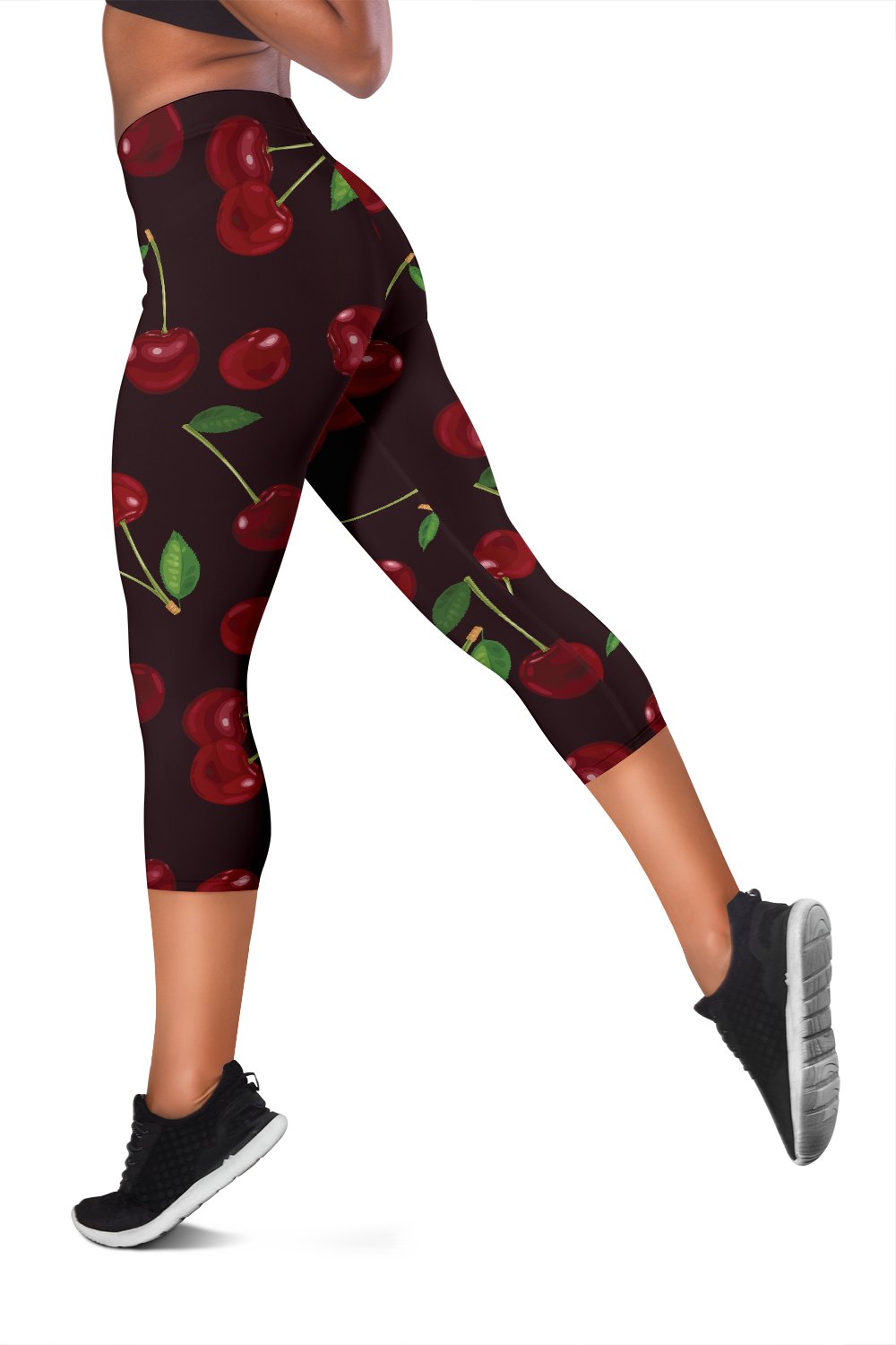 Cherry Fresh Pattern Women Capris